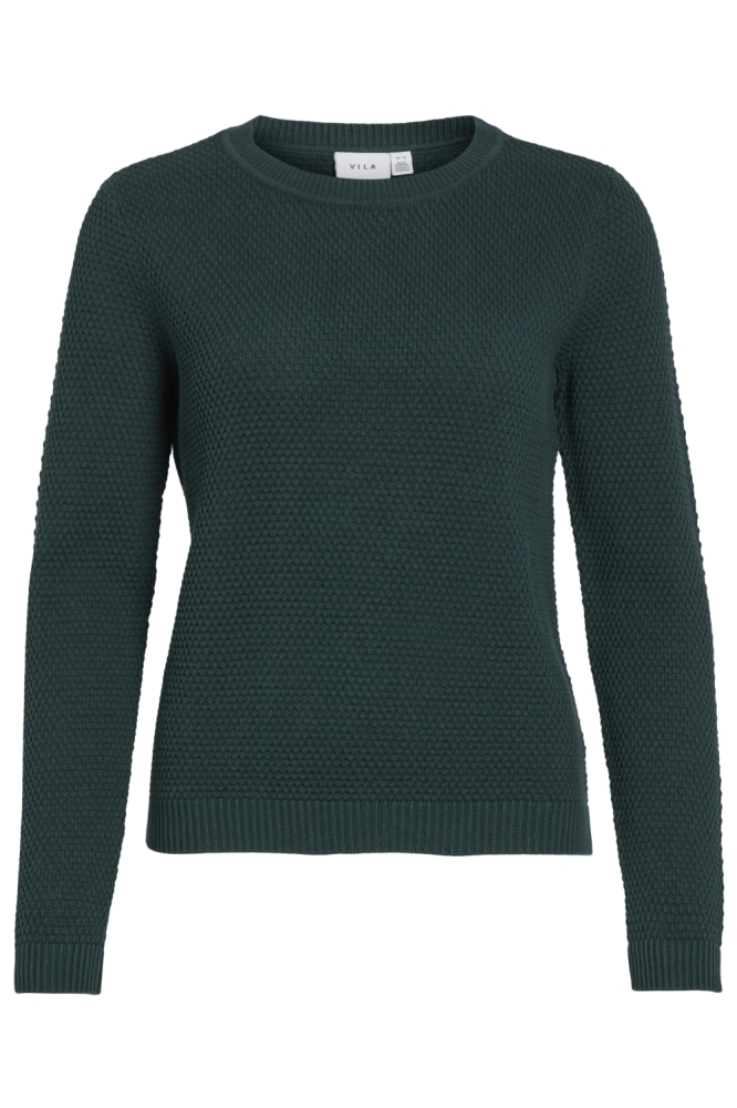 VIDALO O-NECK L/S KNIT TOP- NOOS 14082767 Ponderosa Pine